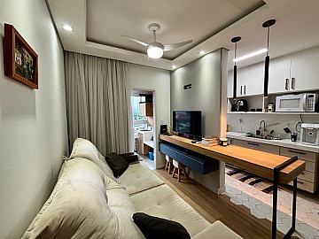 Apartamento na Guilhermina mobiliado, 2 quartos, 1 su�te.