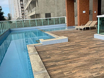 Apartamento no Canto do Forte, 1 quarto com Su�te e lazer.