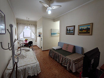 Apto 46,90m� Mobiliado 01 Quarto Frente mar no Itarar� SV