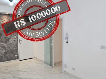 Apto de 1 quarto reformado 100 metros da praia So Vicente